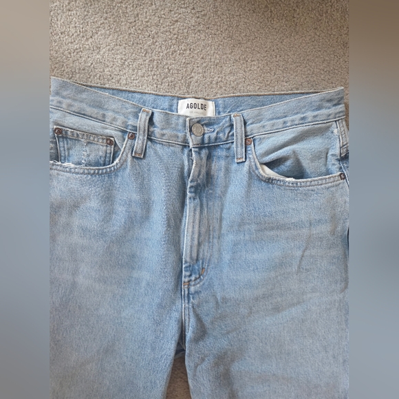 Agolde Pinch Waist High Rise Kick Jeans In Riptide - Picture 4 of 9